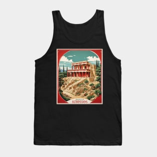 Palace of Knossos Greece Tourism Vintage Poster Tank Top